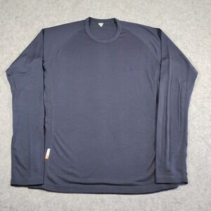 Icebreaker Bodyfit 200 Mens Navy Blue 100% Merino Wool Base Layer Top M